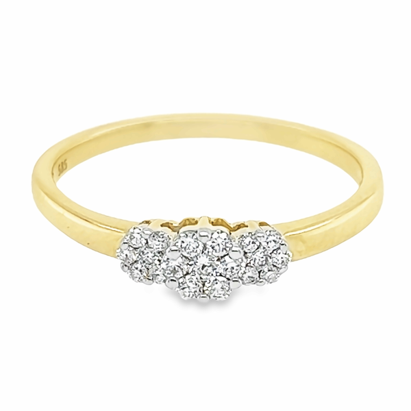 Met diamant 0.02 crt. - Solitair - Hutjens Diamond - 14k Geelgoud