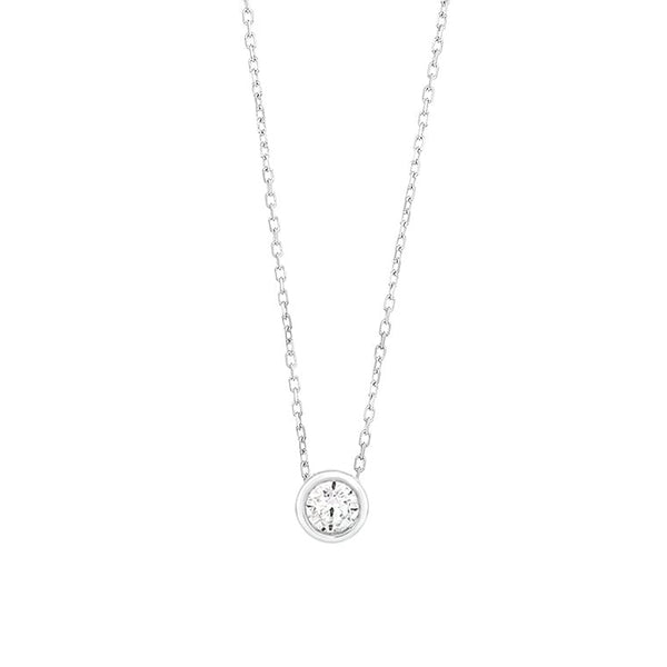 Met diamant - 0,15ct. - Hutjens Diamond - 18k Witgoud