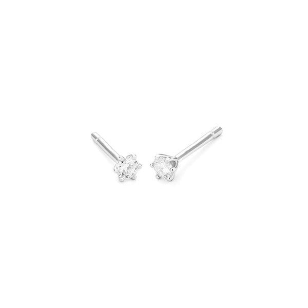 0.20ct. - 6 poot chaton - Hutjens Diamond - 18k Witgoud