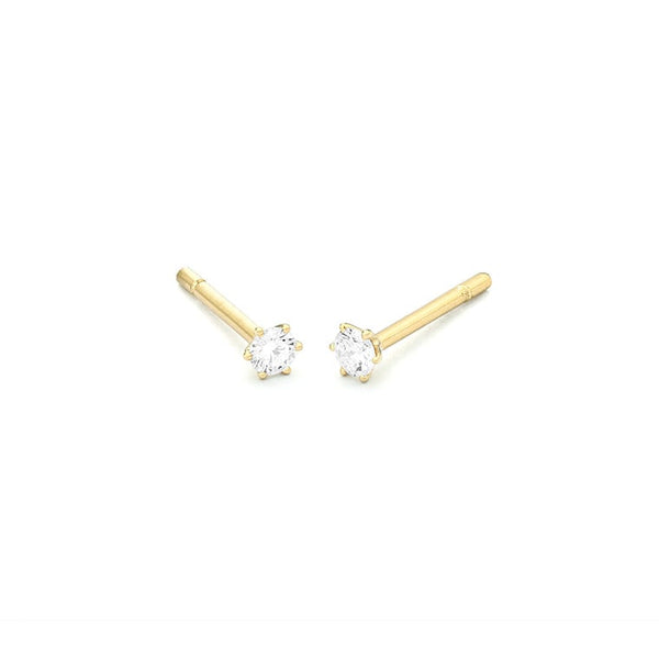 0.20ct. - 6 poot chaton - Hutjens Diamond - 14k Geelgoud