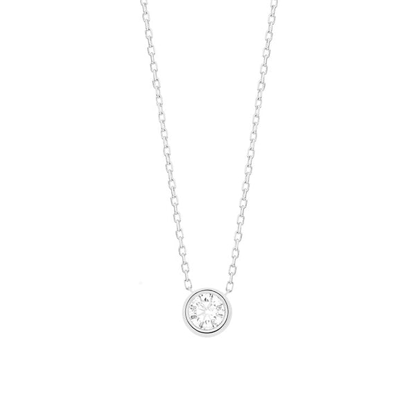 Met diamant -  0.20 ct. rond - Hutjens Diamond - 14k Witgoud