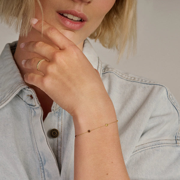 Armband - Blush - 14k Geelgoud