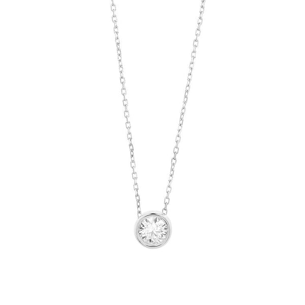 Met diamant - 0,30ct. - Hutjens Diamond - 18k Witgoud