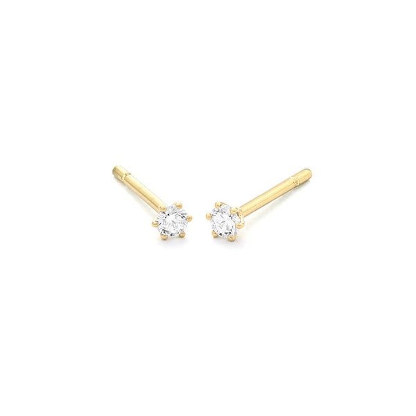 0.30ct. - 6 poot chaton - Hutjens Diamond - 14k Geelgoud