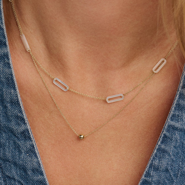 Ketting - Blush - 14k Geelgoud