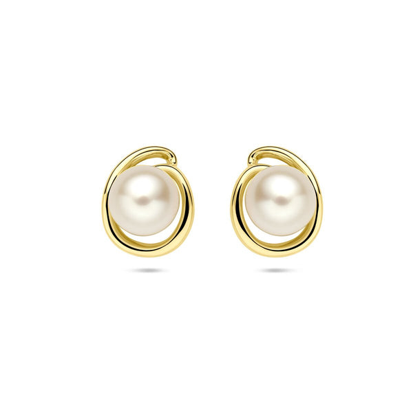 Parel 7,5mm - Hutjens - 14k Geelgoud