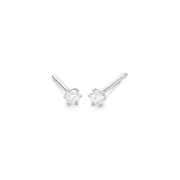 0.40ct. - 6 poot chaton - Hutjens Diamond - 14k Witgoud