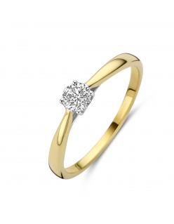 Mori Diamond LabGrown Collectie - 0,25ct - Hutjens - 14k Geelgoud