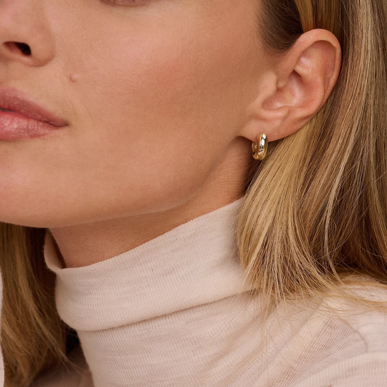 Oorstekers - Blush - 14k Geelgoud
