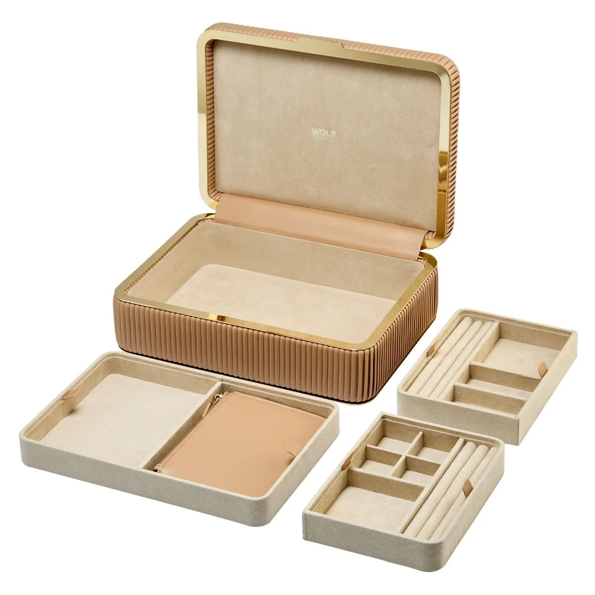 WOLF - Juwelen reisetui - Mocha - Bella Medium Jewellery Box - 781029