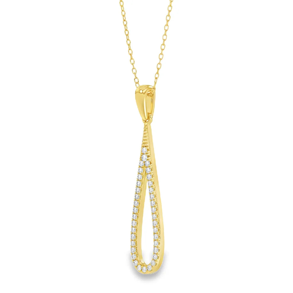 Geelgouden hanger - 0,16 ct. diamant - Hutjens Lab Grown