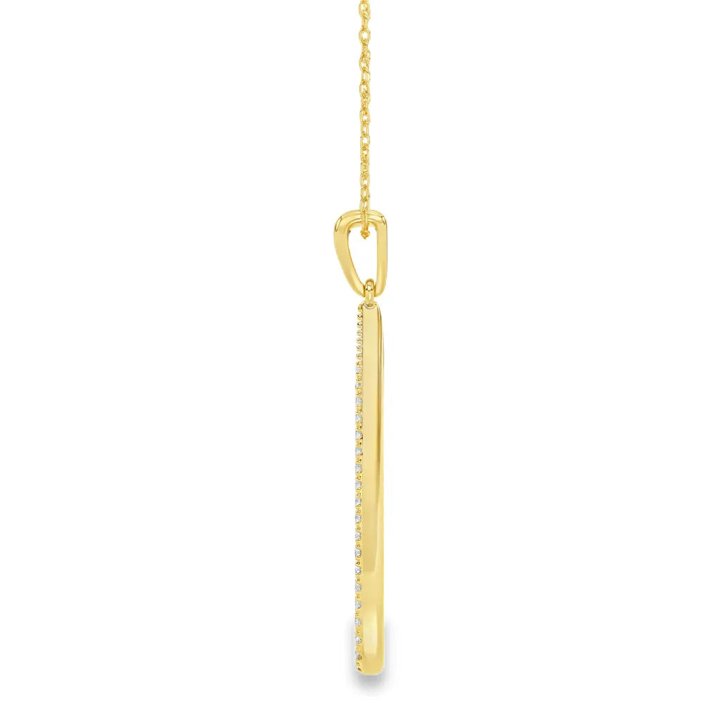 Geelgouden hanger - 0,16 ct. diamant - Hutjens Lab Grown