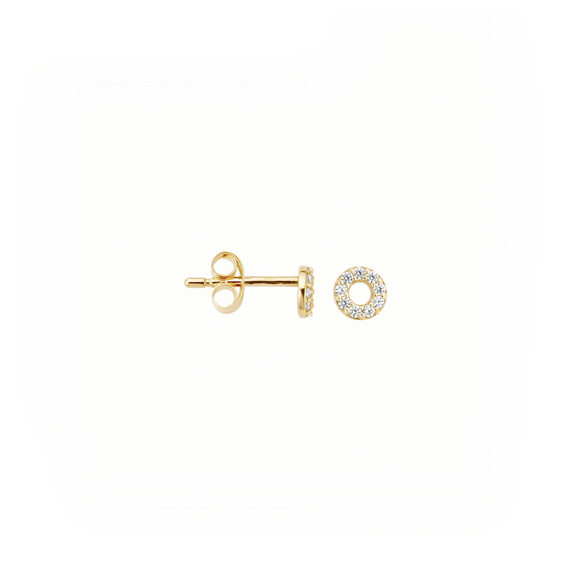Oorstekers - Blush - 14k Geelgoud