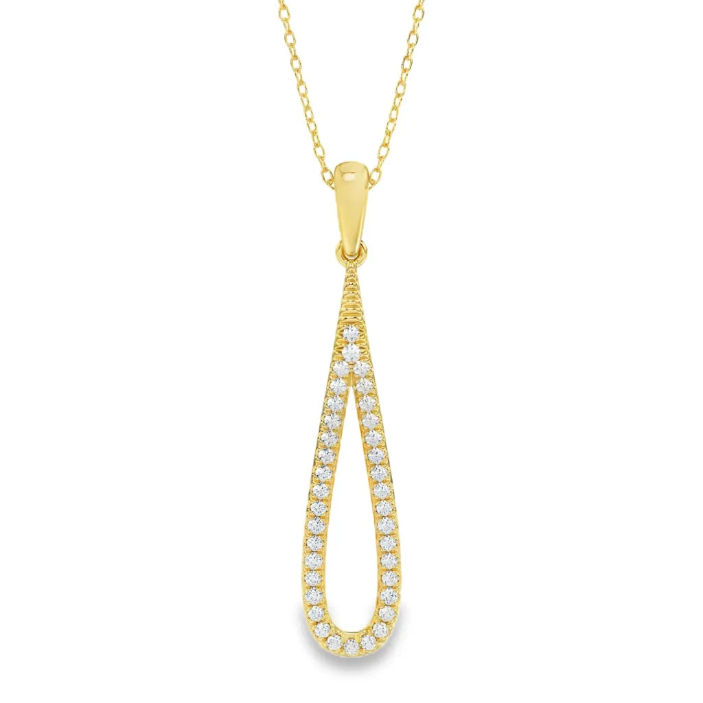 Geelgouden hanger - 0,16 ct. diamant - Hutjens Lab Grown