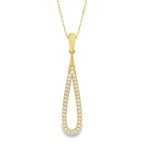 Geelgouden hanger - 0,16 ct. diamant - Hutjens Lab Grown