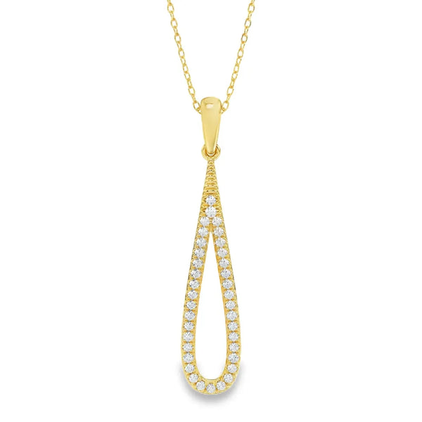 Geelgouden hanger - 0,16 ct. diamant - Hutjens Lab Grown