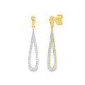 Geelgouden oorhangers - 0,34 ct. diamant - Hutjens Lab Grown