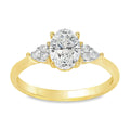 Geelgouden ring - 1,1 crt diamant - Hutjens Lab Grown