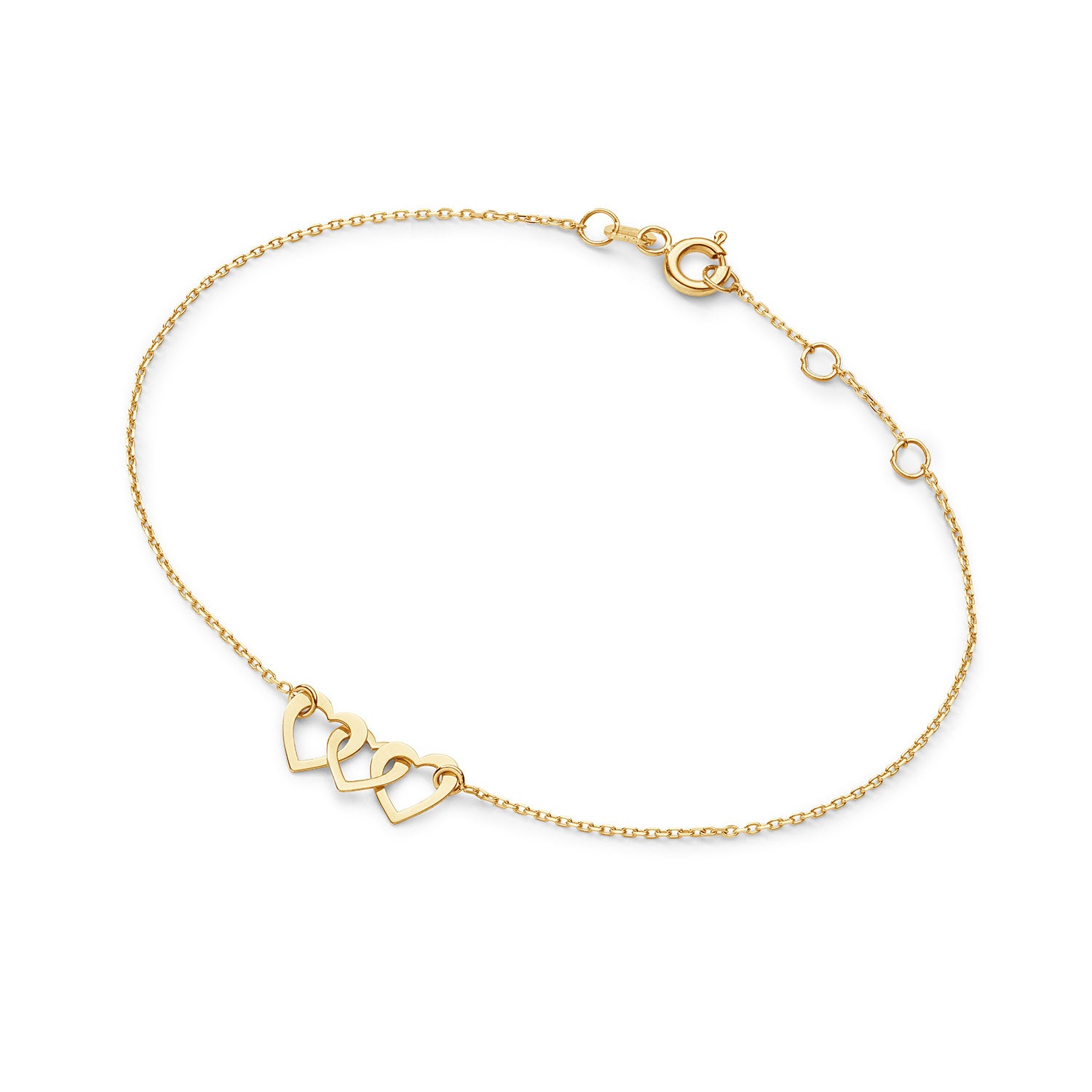 Moving Love Bracelet - Jackie - 14k Geelgoud