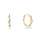 Clifton White Topaz Hoops