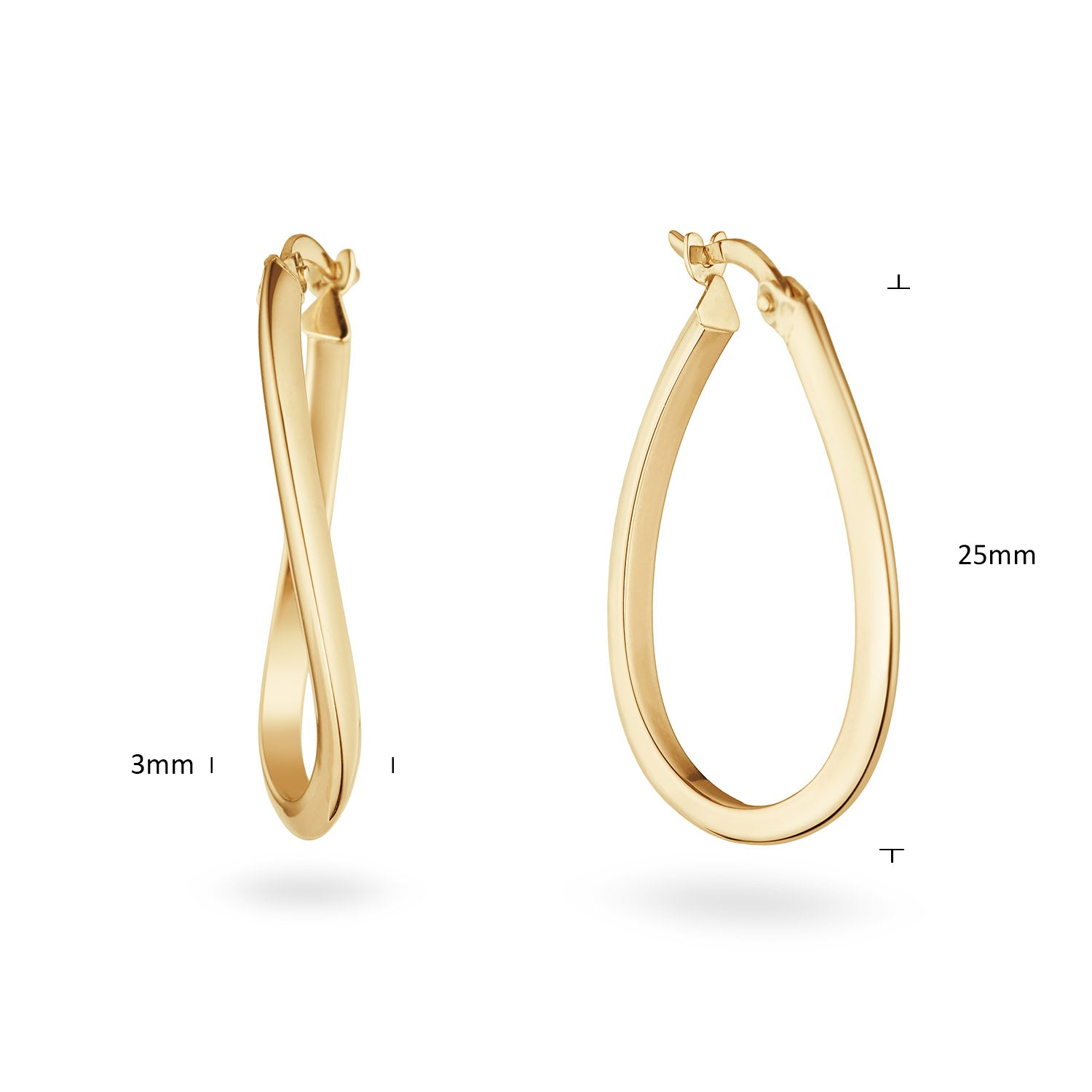 Tamboti Hoops - Jackie - 14k Geelgoud