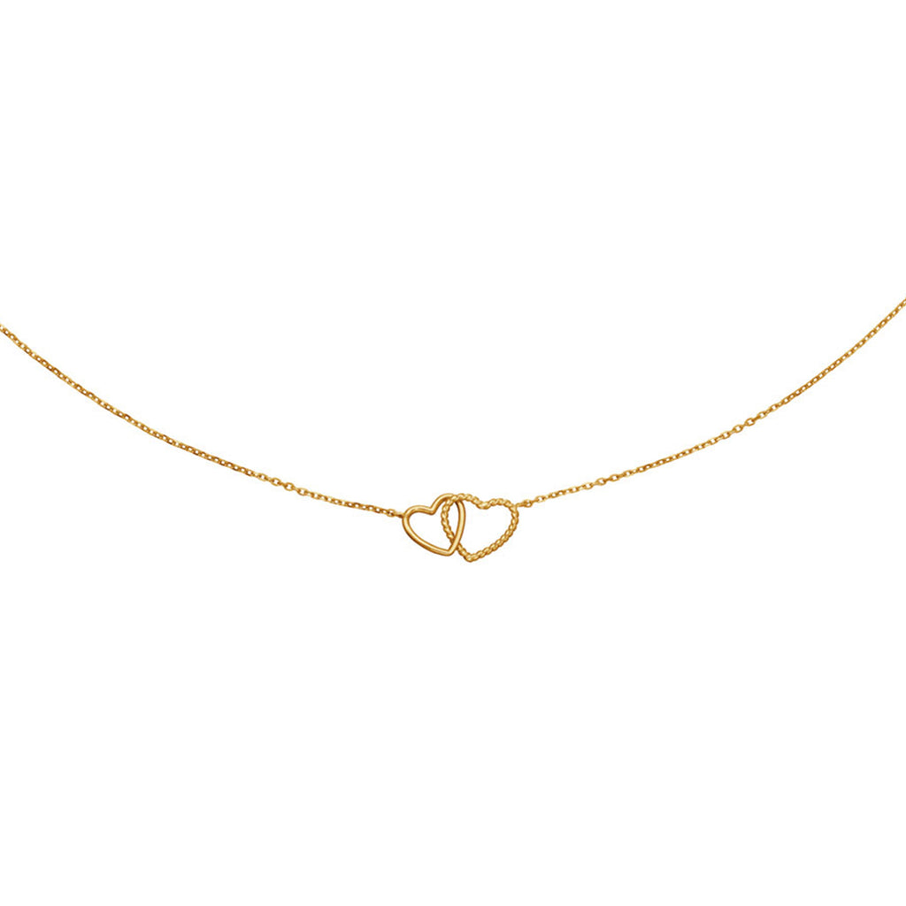 Connected Love Necklace - Jackie - 14k Geelgoud