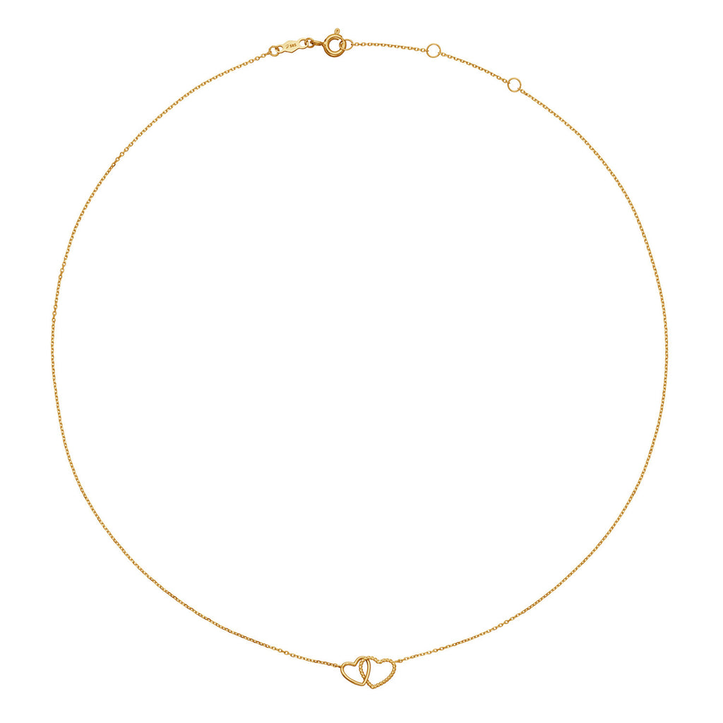 Connected Love Necklace - Jackie - 14k Geelgoud
