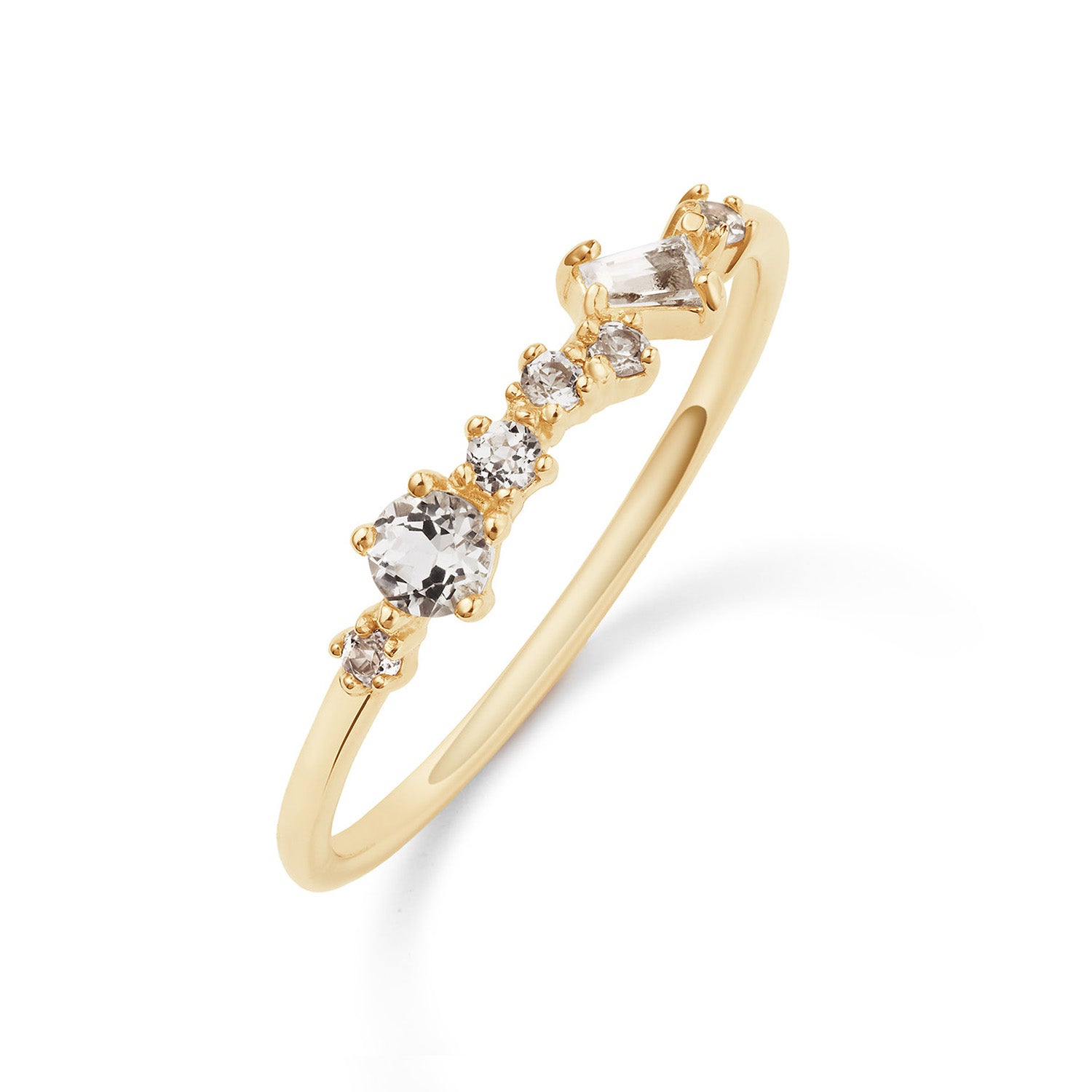 Clifton White Topaz Ring