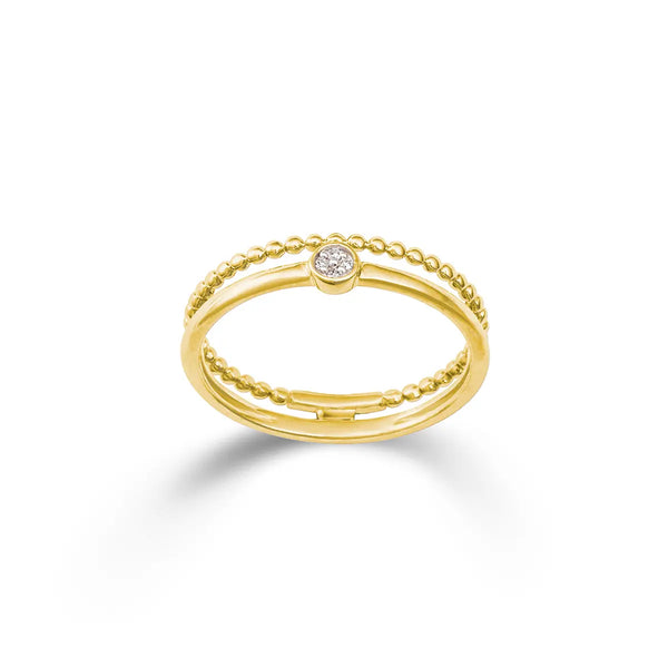 Geelgouden ring - 0.01 crt. - Hutjens
