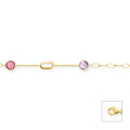 Edelstenen armband - Hutjens - 14k Geelgoud