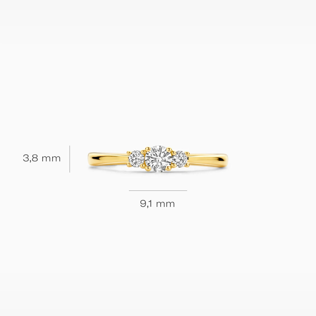 Ring - Blush Lab Grown - 14k Geelgoud