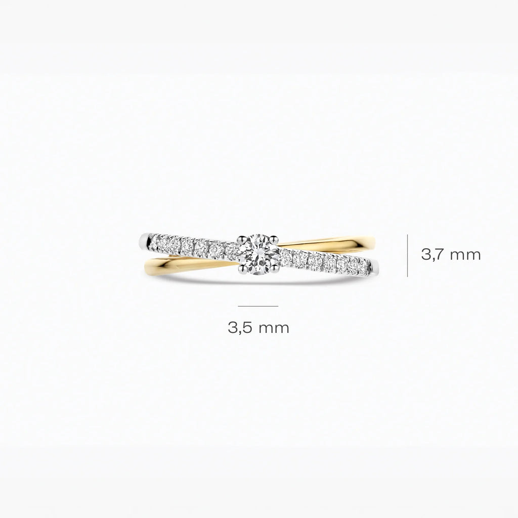 Ring - Blush Lab Grown - 14k Geelgoud