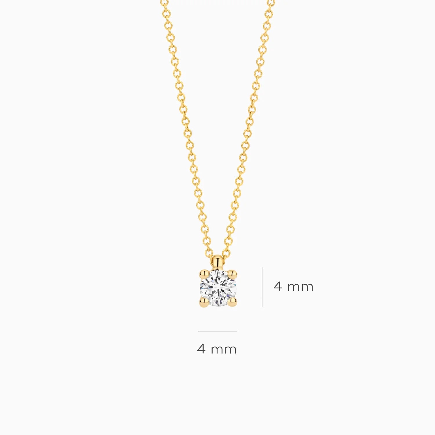 Ketting - Blush Lab Grown - 14k Geelgoud