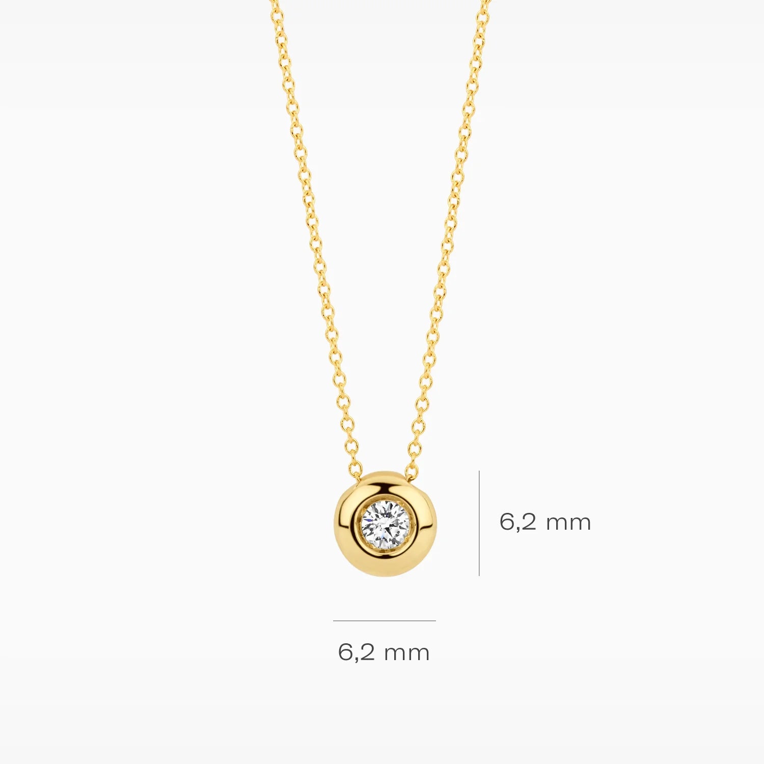Ketting - Blush Lab Grown - 14k Geelgoud