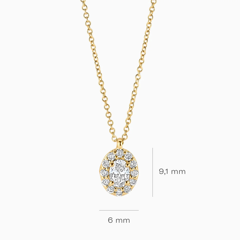 Ketting - Blush Lab Grown - 14k Geelgoud