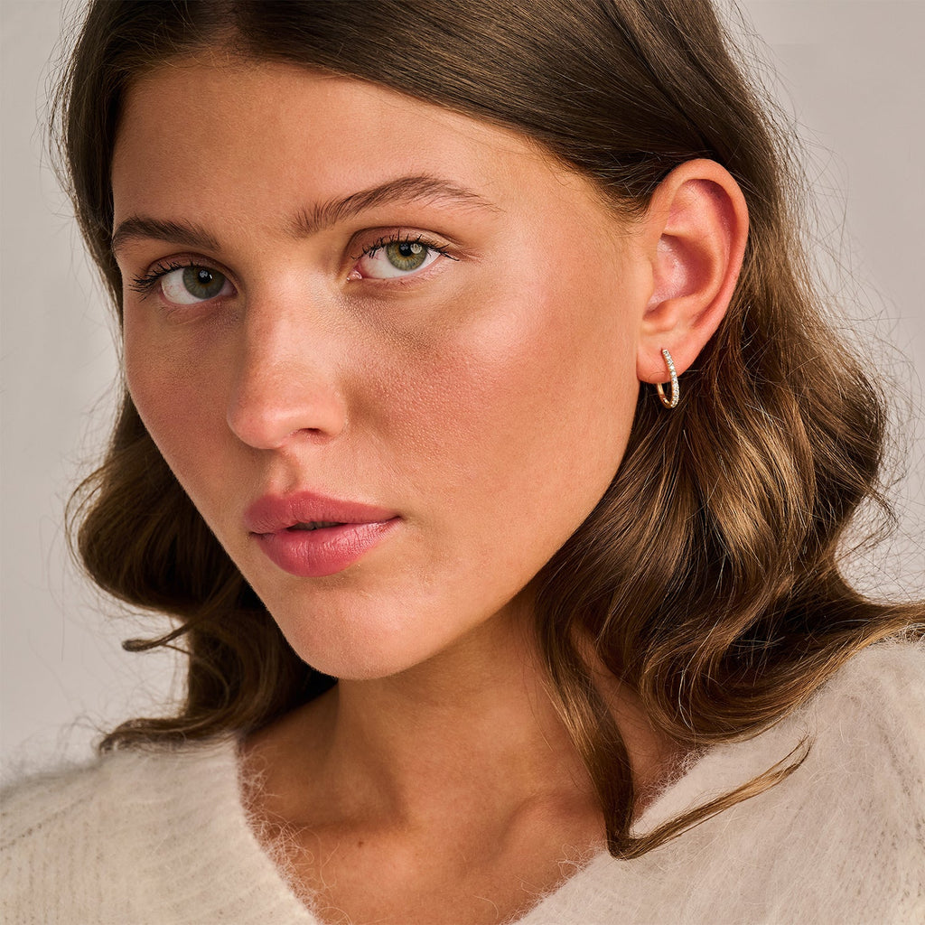 Oorringen - Blush Lab Grown - 14k Geelgoud