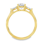 Geelgouden ring - 1,1 crt diamant - Hutjens Lab Grown