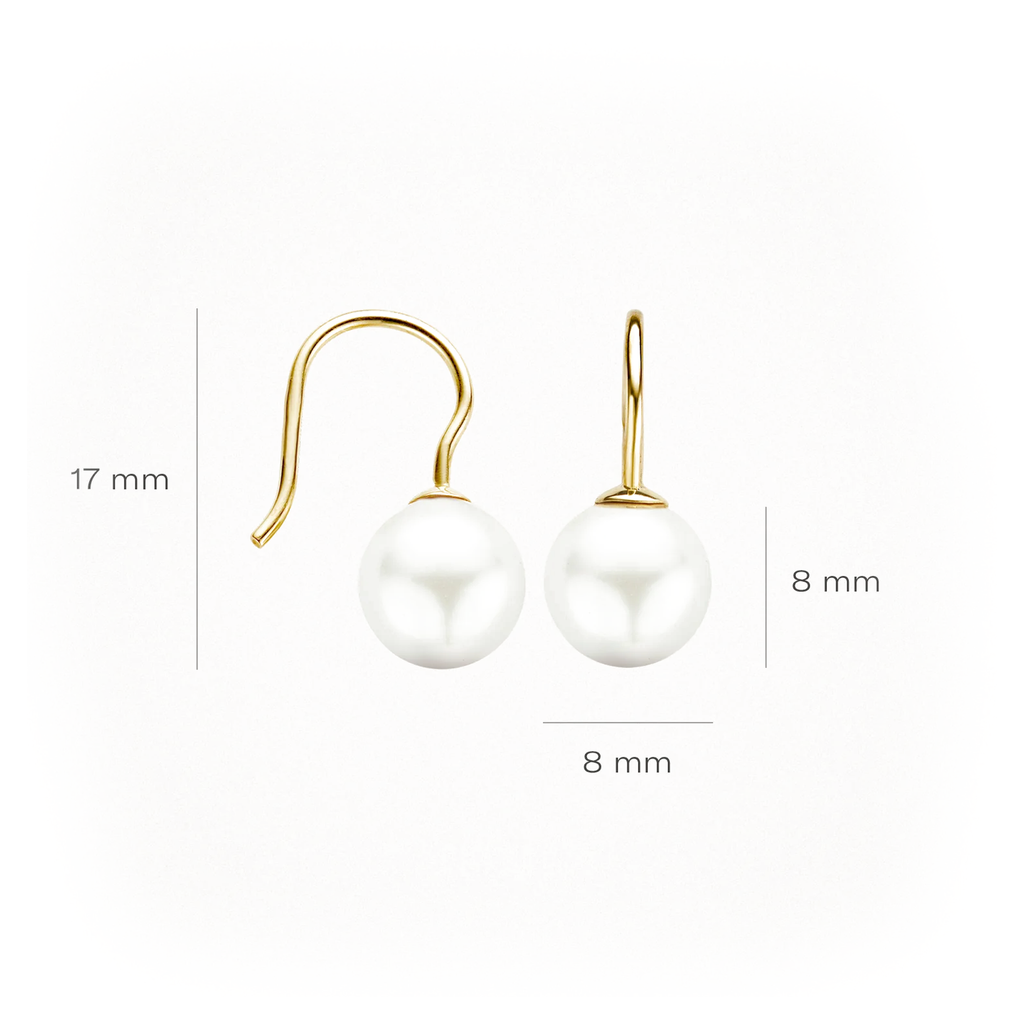 Oorstekers - Blush - 14k Geelgoud