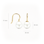 Oorstekers - Blush - 14k Geelgoud