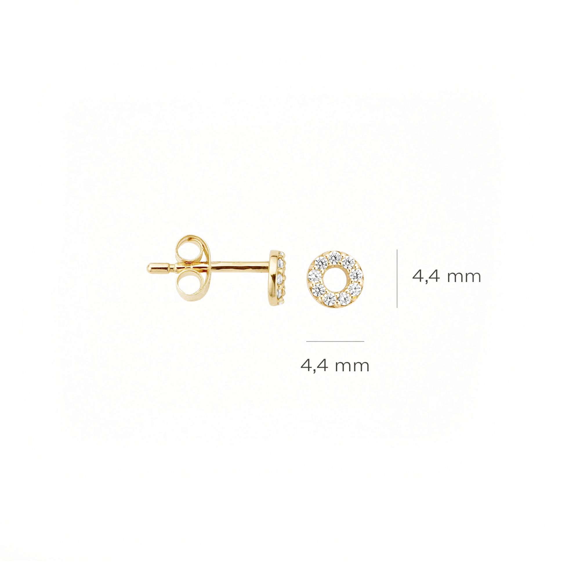 Oorstekers - Blush - 14k Geelgoud
