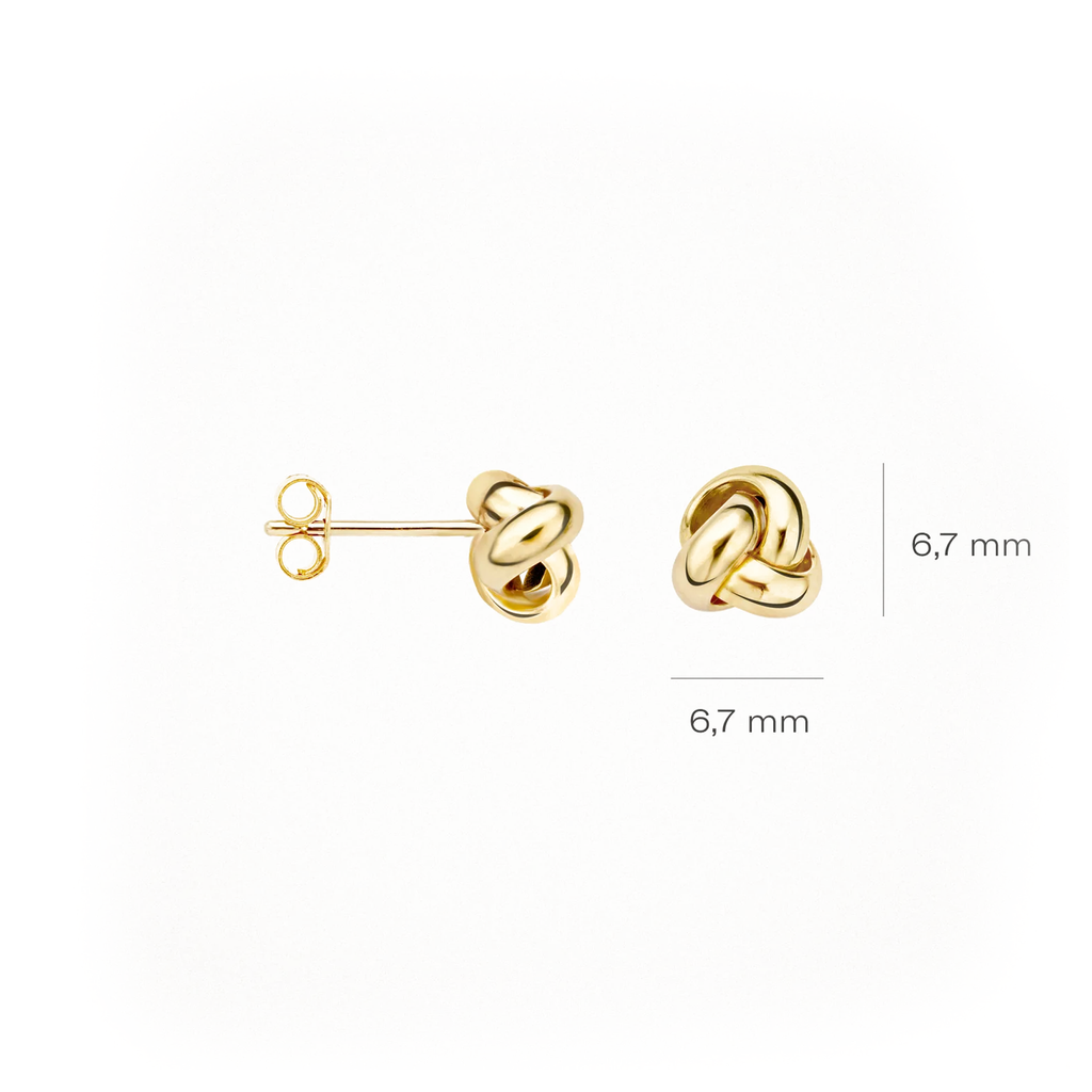 Oorstekers - Blush - 14k Geelgoud
