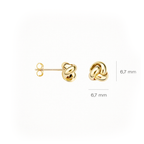Oorstekers - Blush - 14k Geelgoud