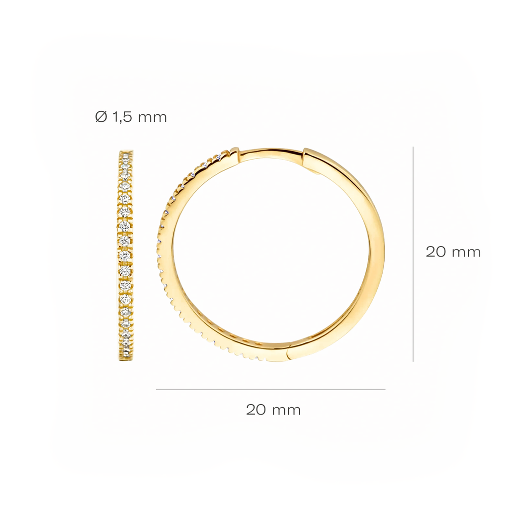 Oorstekers - Blush - 14k Geelgoud