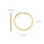 Oorstekers - Blush - 14k Geelgoud