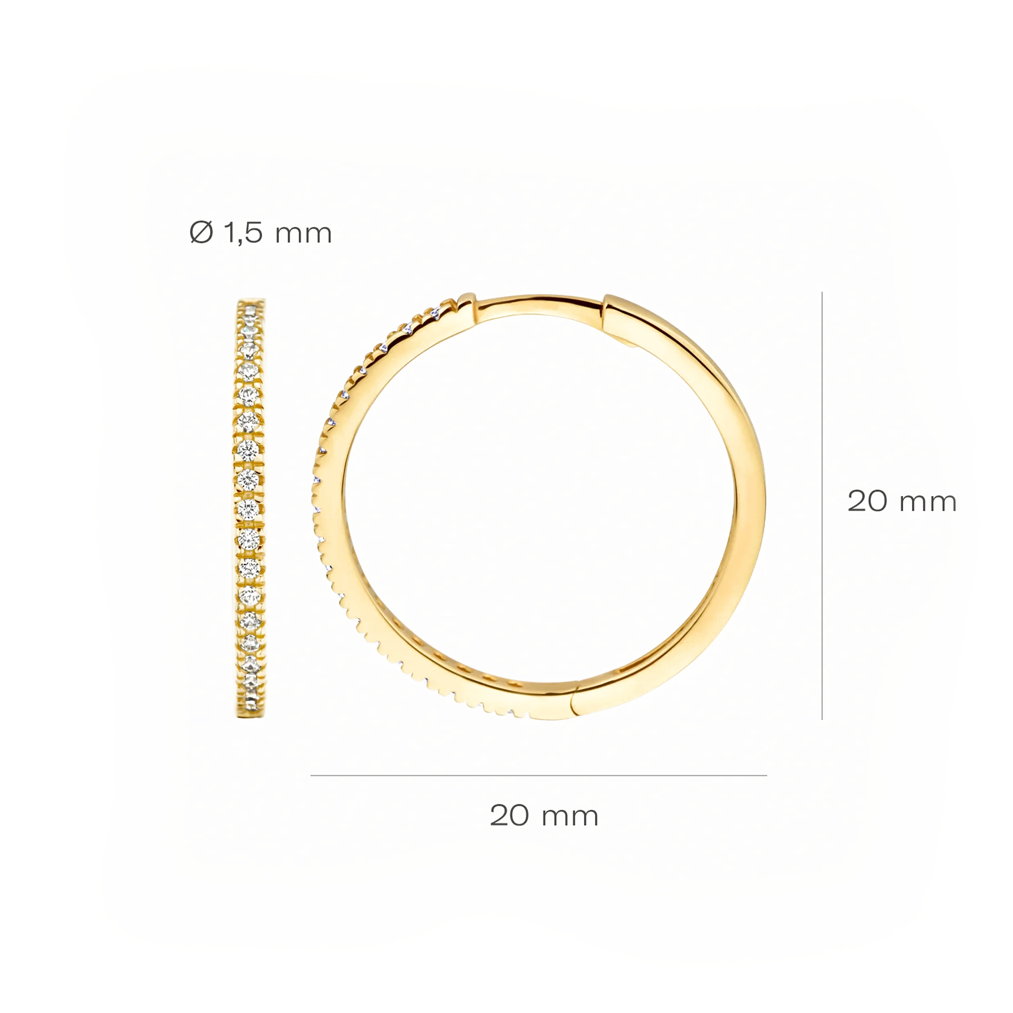 Oorstekers - Blush - 14k Geelgoud