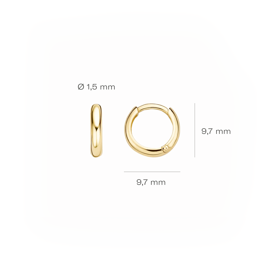Oorstekers - Blush - 14k Geelgoud