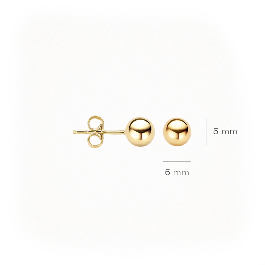 Oorstekers - Blush - 14k Geelgoud
