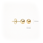 Oorstekers - Blush - 14k Geelgoud