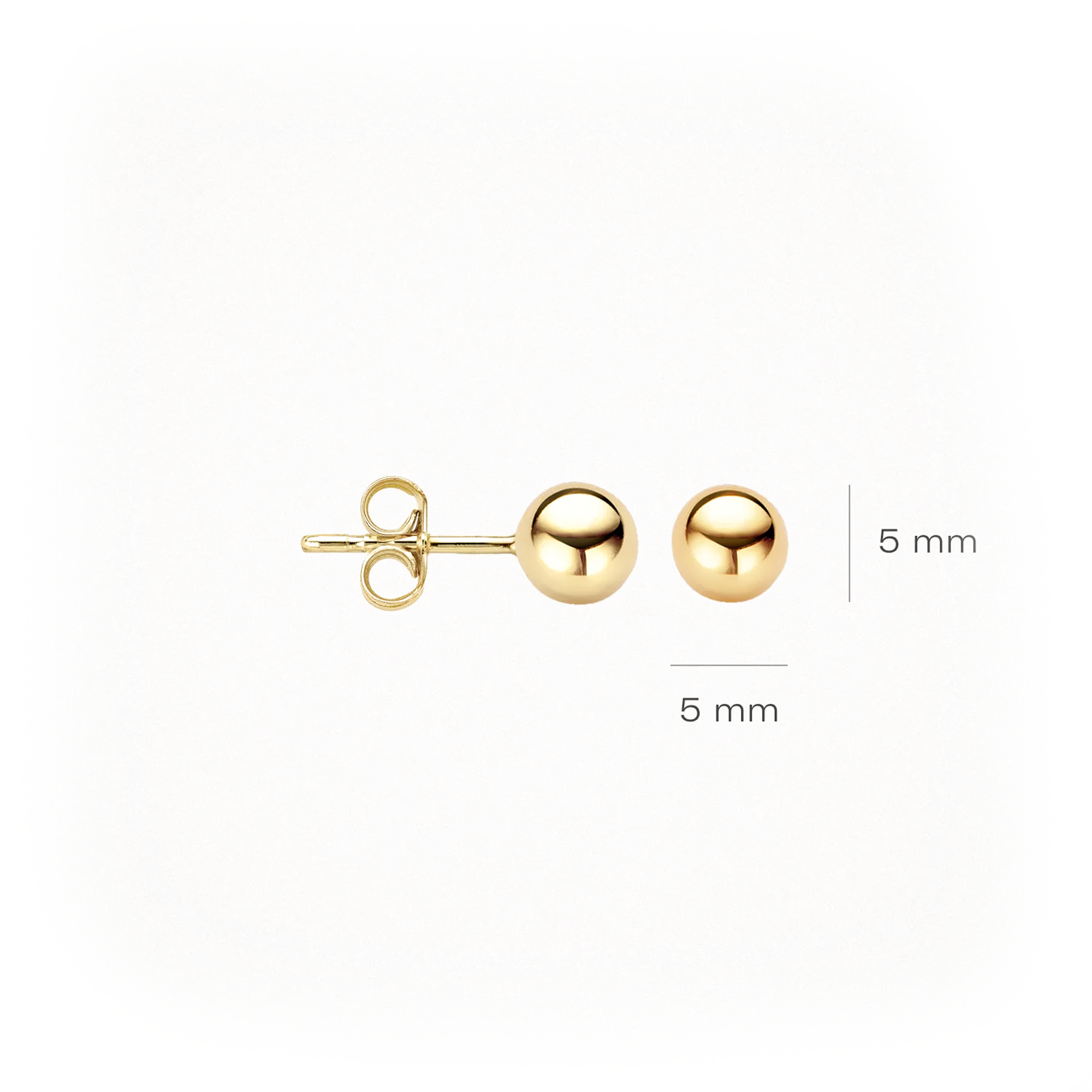 Oorstekers - Blush - 14k Geelgoud