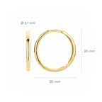 Oorstekers - Blush - 14k Geelgoud